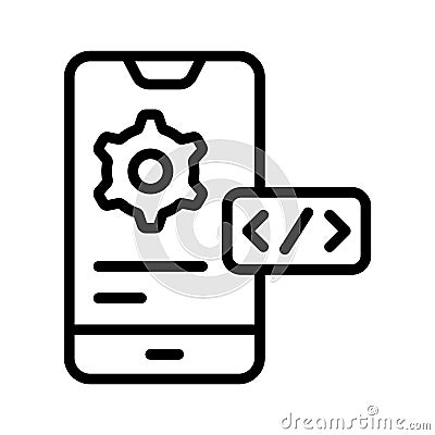 Utilise the app development vector icon for creating innovative applications Vector Illustration