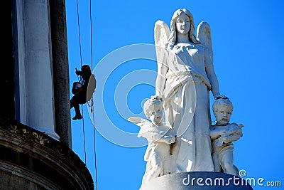 Utilitary alpinism Stock Photo