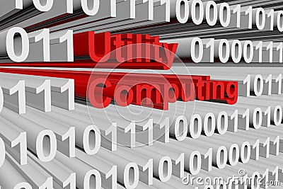 Utility computing Cartoon Illustration