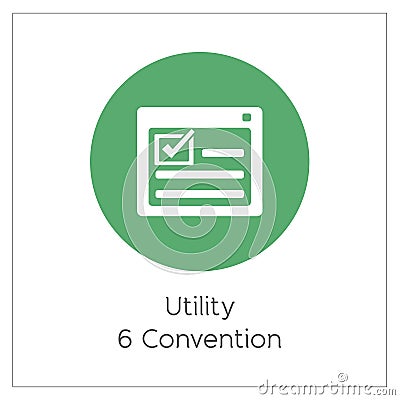 Utility Convention Simple Logo Icon Vector Ilustration Vector Illustration