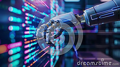 Utilize generative AI to enhance code assistance and autocompletion features in EIDEs Stock Photo