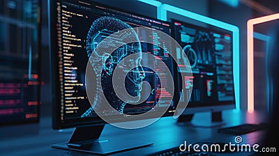 Utilize generative AI to enhance code assistance and autocompletion features in EIDEs Stock Photo