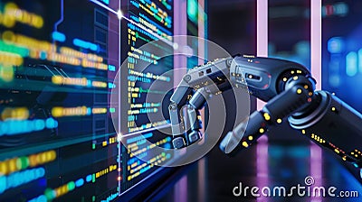 Utilize generative AI to enhance code assistance and autocompletion features in EIDEs Stock Photo