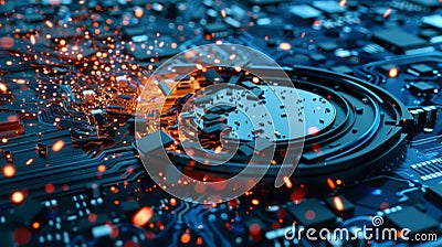 Utilizing file carving techniques to extract data from damaged external storage devices Stock Photo