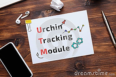 UTM - Urchin Tracking Module. Specialized parameter in the URL Stock Photo