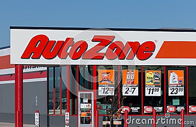 Uto Zone car parts store Editorial Stock Photo