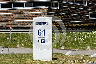 Brinks sign logo. Editorial Stock Photo