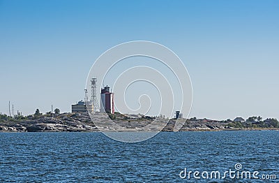 UtÃ¶n lighthouse Archipelago Sea Finland Stock Photo