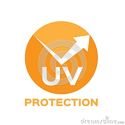 Uv protection logo and icon Stock Photo