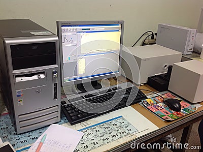 UV Visible spectrometer Editorial Stock Photo