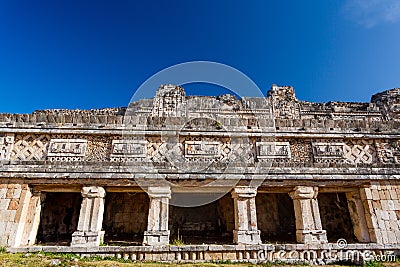 Uxmal, Mexico. Nunnery Quadrangle Stock Photo