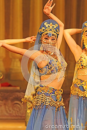 Uyghur dancers Editorial Stock Photo
