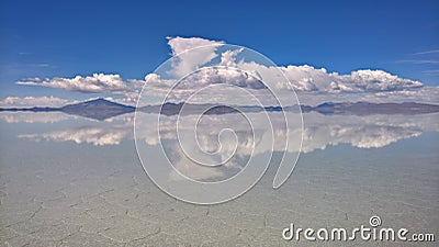 Uyuni salt flat - Bolivia Stock Photo