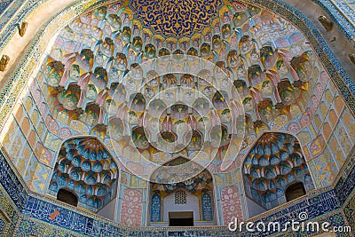 Uzbekistan beautiful city of Samarkand and Bukhara architectural monuments Stock Photo