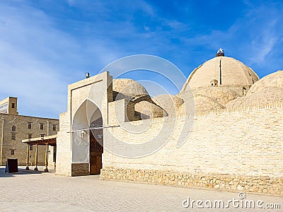 Uzbekistan, Bukhara. Central Asia. One of four trading domes Tim Abdullah Khan complex, built in 1577 Editorial Stock Photo