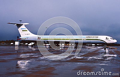 Uzbekistan Ilyushin IL-62M UK-86565 CN1647928 Editorial Stock Photo