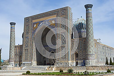 March 27, 2013. Uzbekistan. Samarkand city, Architecture and sights! Editorial Stock Photo