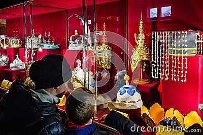 In UzhgorodÂ hosts an exhibition Crowns of the World Editorial Stock Photo