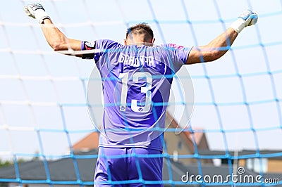 Ukrainian Premier League football game Minaj v Zorya Editorial Stock Photo