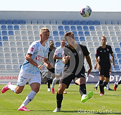 Ukrainian Premier League football game Minaj v Zorya Editorial Stock Photo