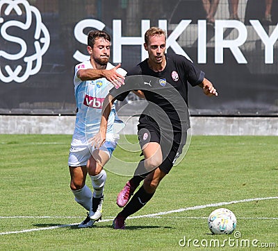 Ukrainian Premier League football game Minaj v Zorya Editorial Stock Photo