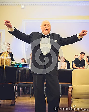 V. Noreika, opera singer Editorial Stock Photo