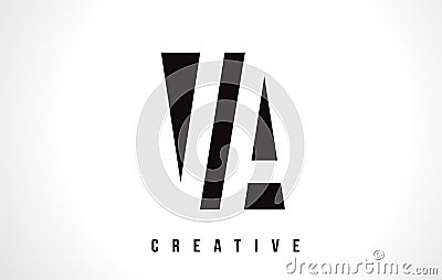 VA V A White Letter Logo Design with Black Square. Vector Illustration