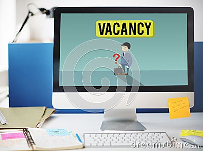 Vacancy Career Recruitment Available Job Work Concept Stock Photo