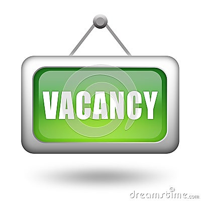 Vacancy sign Stock Photo