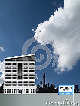 Vacant modern office building Stock Photo