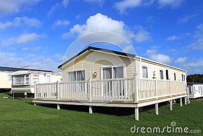 Vacation caravan park Stock Photo