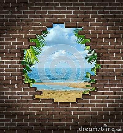 Vacation Escape Stock Photo