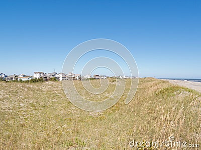 Vacation homes village Hatteras Island OBX NC US Stock Photo