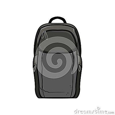 vacation photo camera backpack cartoon vector illustration Vector Illustration