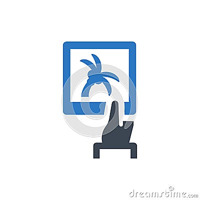 Vacation photo icon Vector Illustration