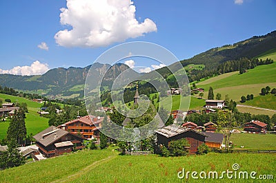Vacation Region of Alpbachtal,Tyrol Stock Photo
