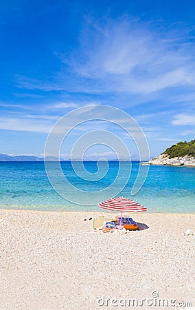 Vacation spot on beach Stock Photo