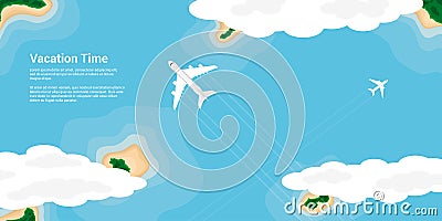 Vacation time concept Vector Illustration