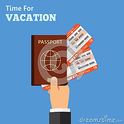 Vacation and Tourism Concept Vector Illustration