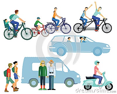 Vacation travel Vector Illustration