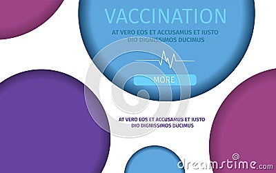 Vaccination Healthcare Immunization Template. Vector Illustration