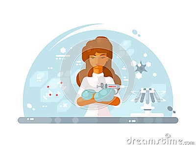 Vaccination medical planned Vector Illustration