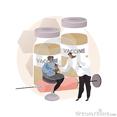 Vaccination of preteens and teens abstract concept vector illustration. Vector Illustration