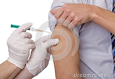 Vaccination protection influenza Stock Photo