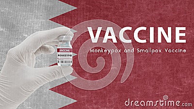 Vaccine Monkeypox and Smallpox, monkeypox pandemic virus, vaccination in Qatar Monkeypox Image has Noise, Granularity and Stock Photo