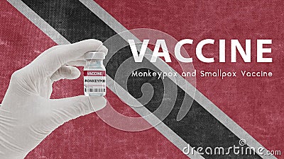 Vaccine Monkeypox and Smallpox, monkeypox pandemic virus, vaccination in nidad and Tobago for Monkeypox Image has Noise, Stock Photo