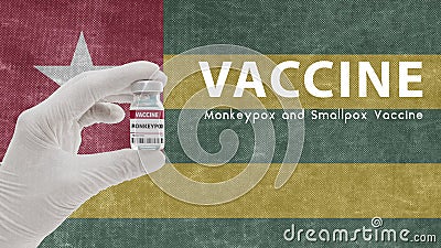 Vaccine Monkeypox and Smallpox, monkeypox pandemic virus, vaccination in Togo Monkeypox Image has Noise, Granularity and Stock Photo