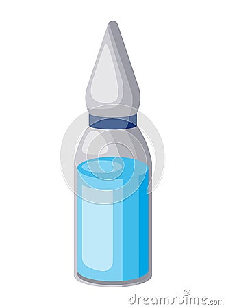 Vacine Vial Medical medication Vector Illustration