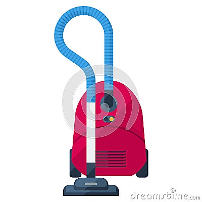 Vacuum cleaner flat icon. Vector Illustration