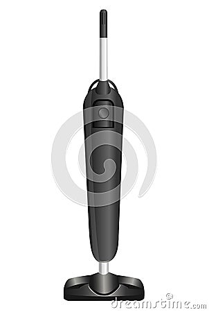 A vacuum cleaner. Home appliance isolated on a white background. Vector graphics Stock Photo